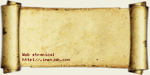 Jasmina Večanski vizit kartica